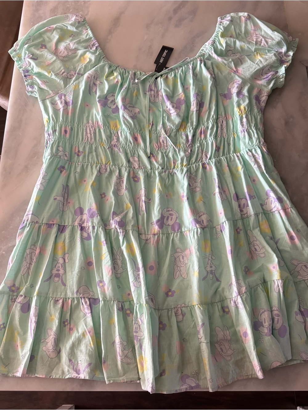 NWT Disney Mickey Mouse And Friends Pastel Spring Dress Plus Size 5X